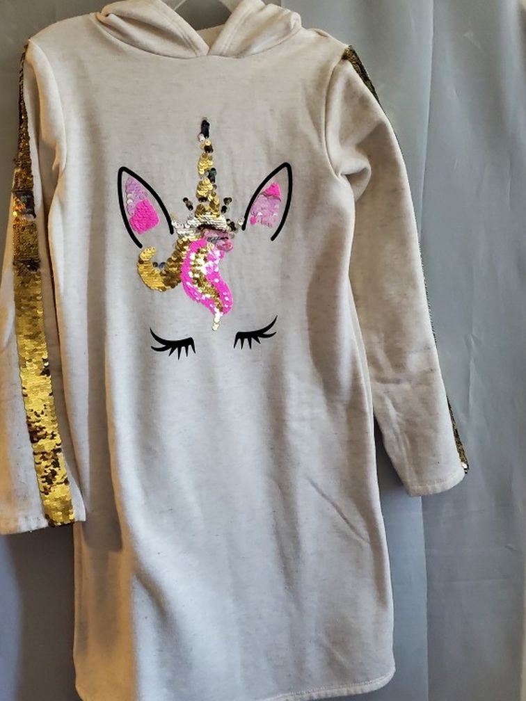 Unicorn Dress With Hoodie