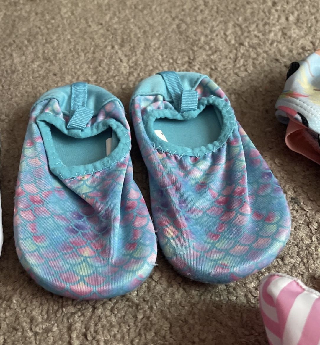 Girl: Infant Swimwear + Swim Shoes & Swim Hats