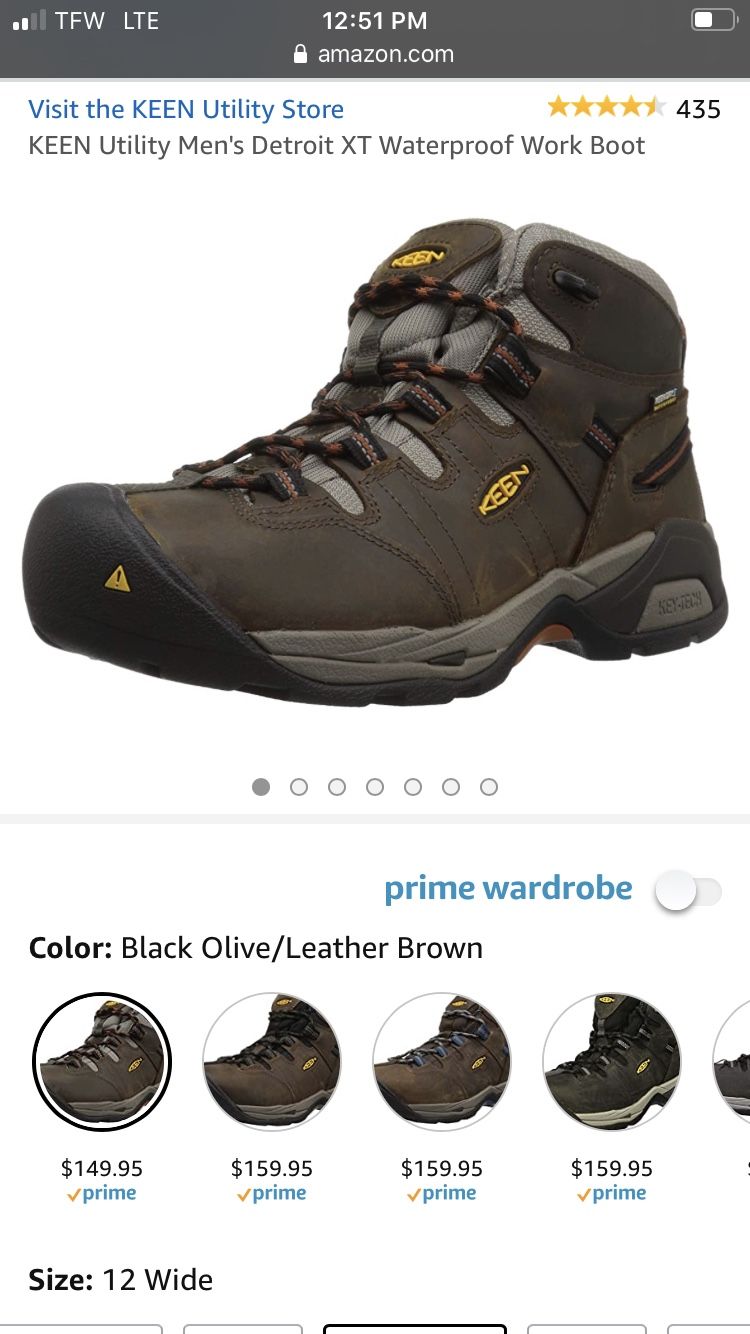 Keen work boots 12ee