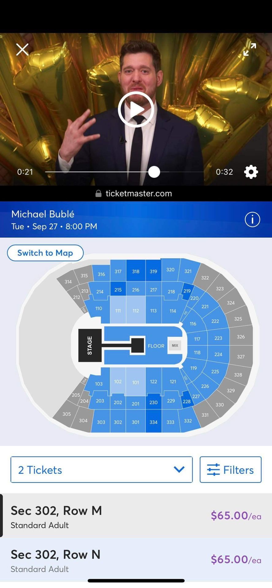 Michael Buble Moda Center Tickets