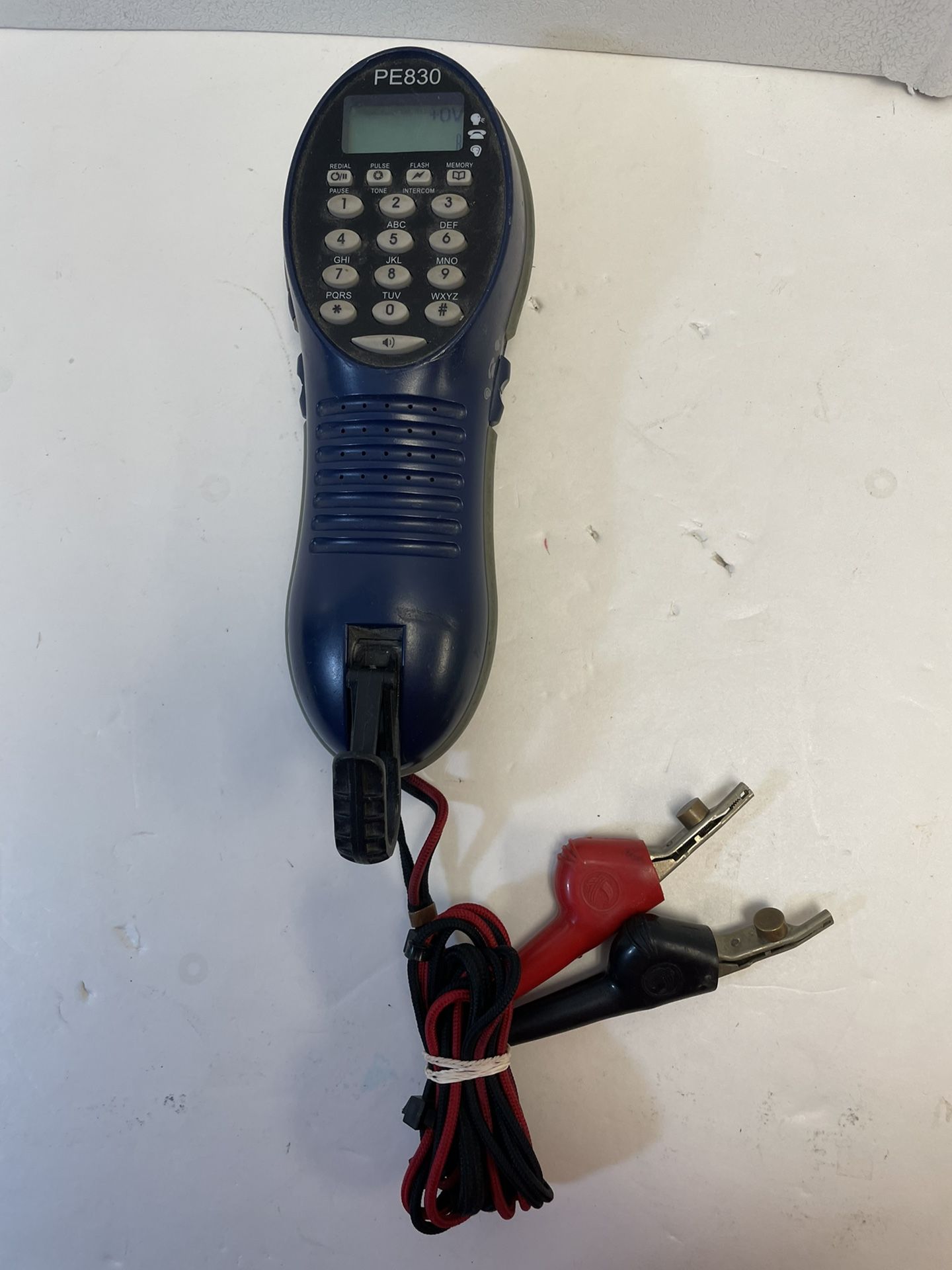 Tempo Textron PE830 Lineman's Handset Telephone Phone Line Tester - Tested