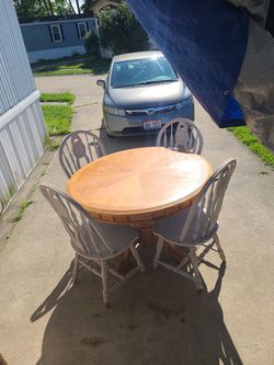 Kitchen Table And 4 Chairs- Refer To Pics Thumbnail