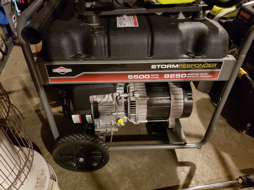 Briggs and Stratton 5500w storm responder generator