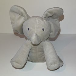 “Flappy” The Baby Elephant Stuffie Animated Plush, Gray, 12” Thumbnail