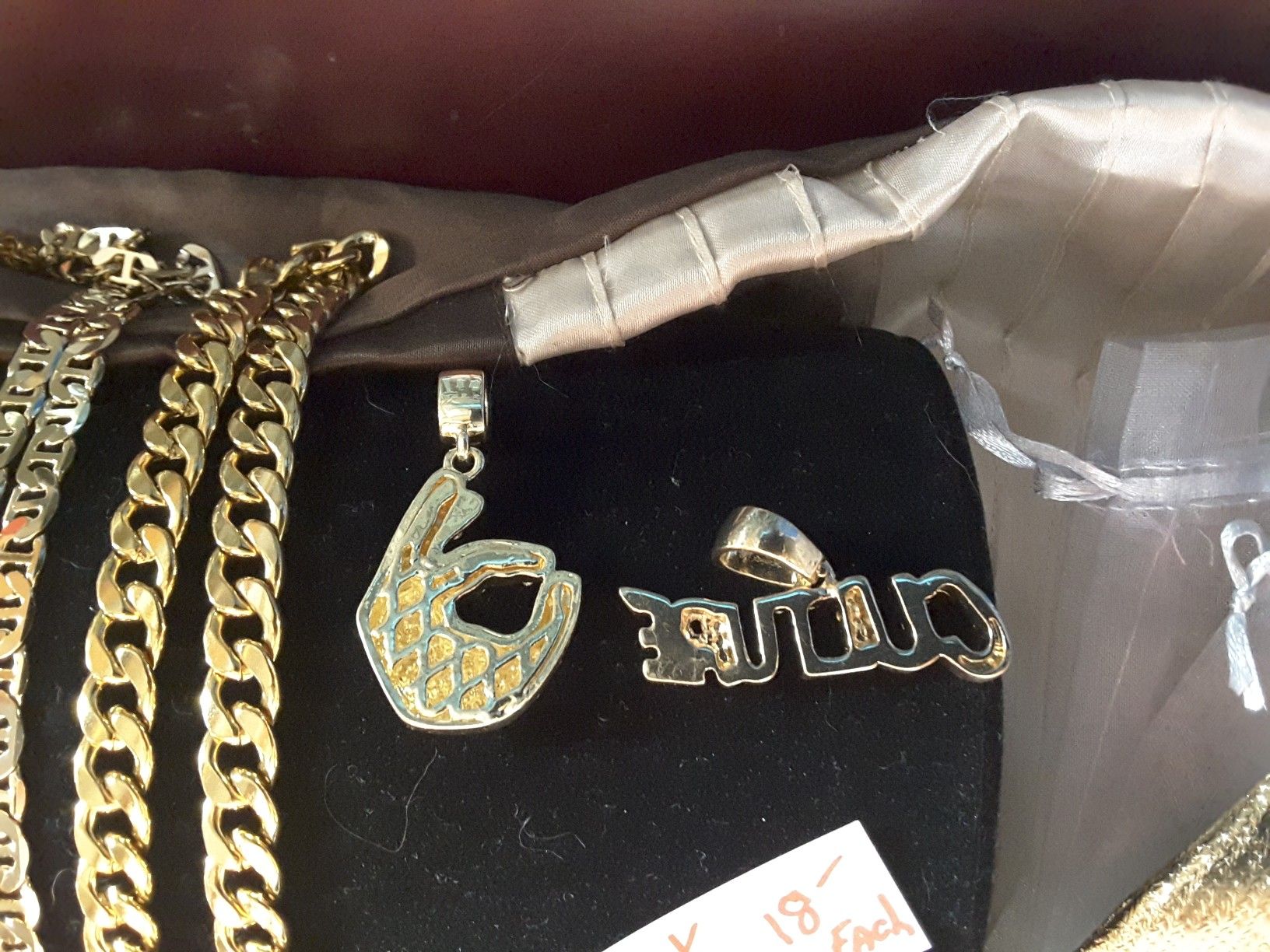Iced Pendents & Gold Chains 18$ to 30$