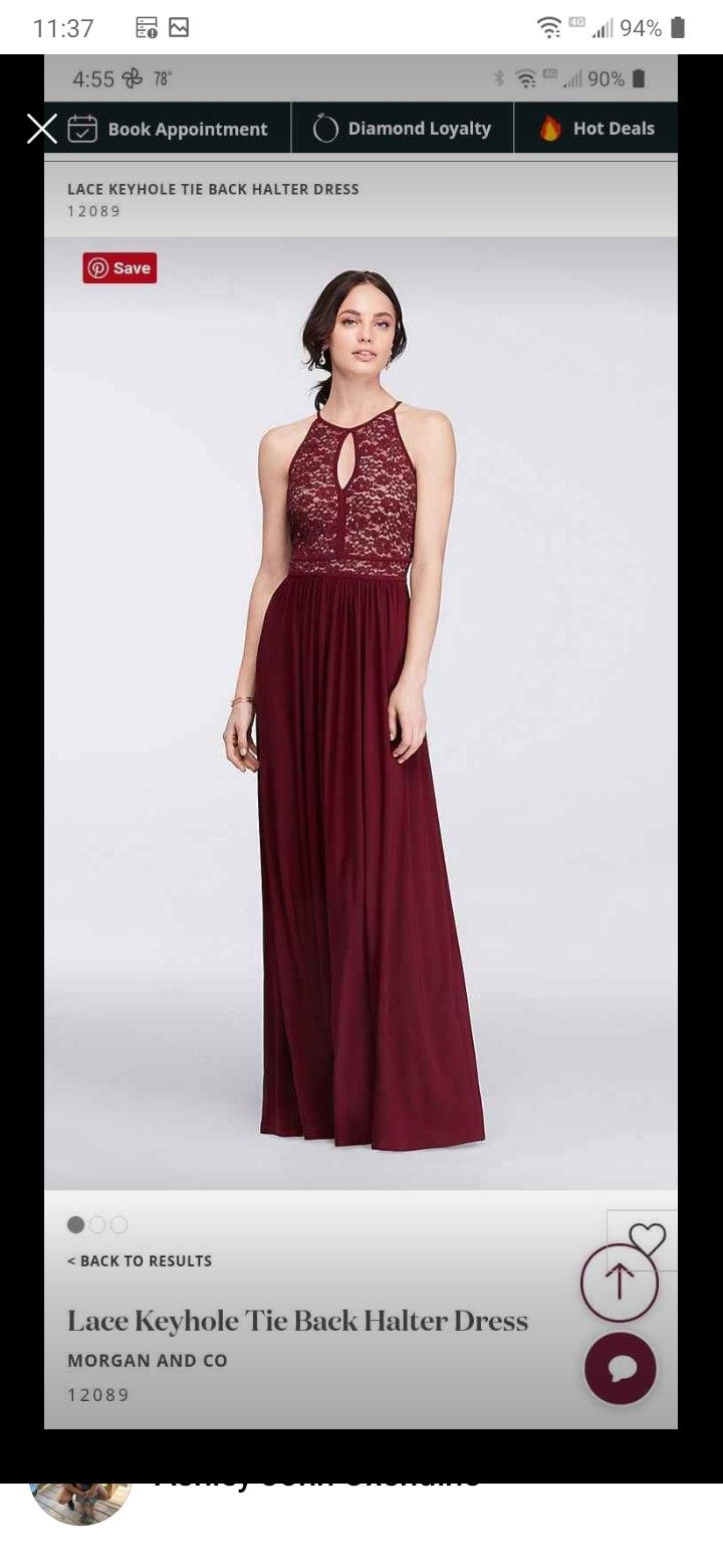 Bridesmaid Dress Size 16