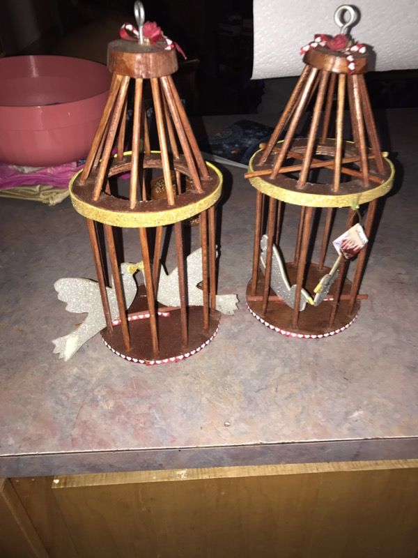 Decal little bird cages