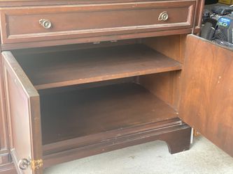 Wood Cabinet Console TV Stand Buffet Thumbnail