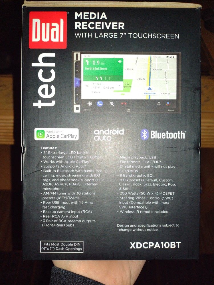 Duel Tech Android Media Center. (Touch Screen)