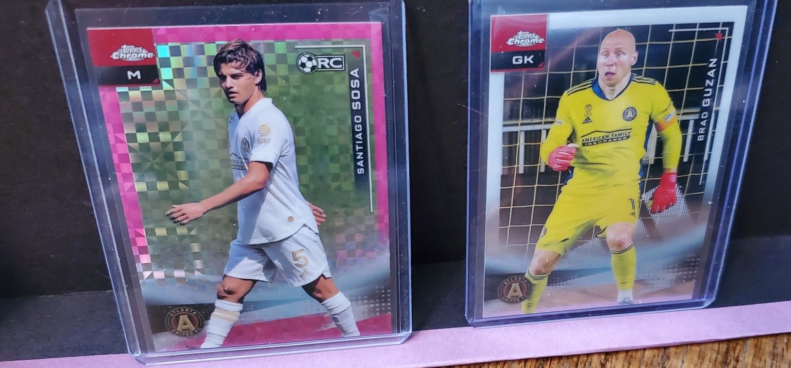 Atlanta United Topps Chrome Refractor- 2 Soccer Cards