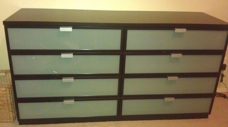 Favorite This Post Ikea Hopen 8 Drawer, Ikea Dresser Frosted Glass Drawers
