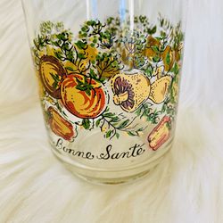 Set of 2 Vintage Corelle  Corning Libbey Bonne Sante Spice of Life Glasses 16oz. Thumbnail