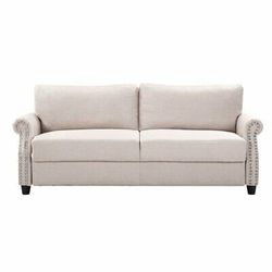 Modern Couch with Storage- Beige Thumbnail