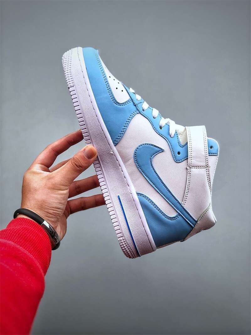 Air Force 1 Low Sneakers Blue White High Top