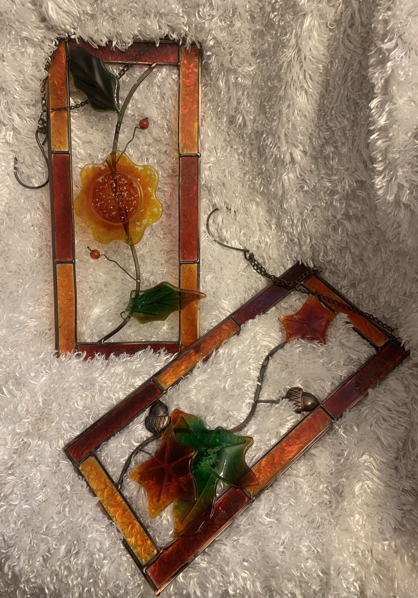 Stained Glass Christmas Decor Set