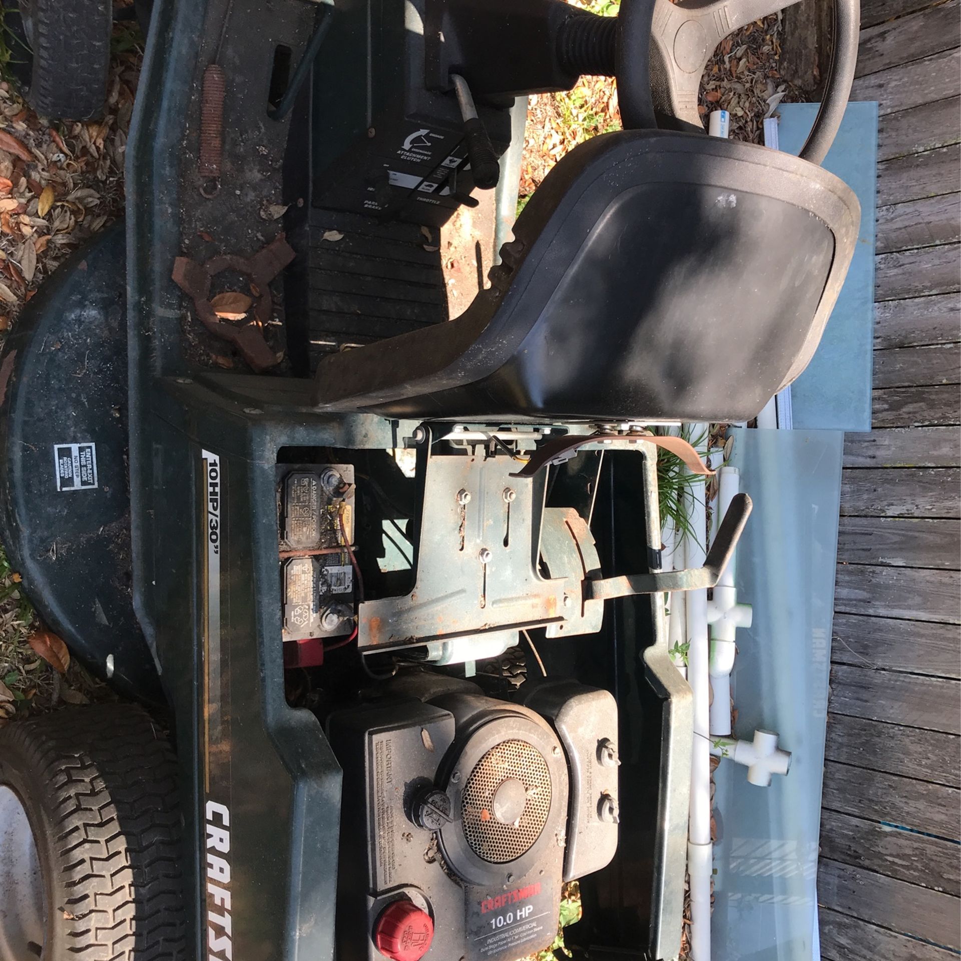 Craftsman Riding Lawnmower For Parts