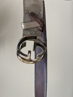 Gucci Gold Supreme Leather Belt with GG Buckle Thumbnail