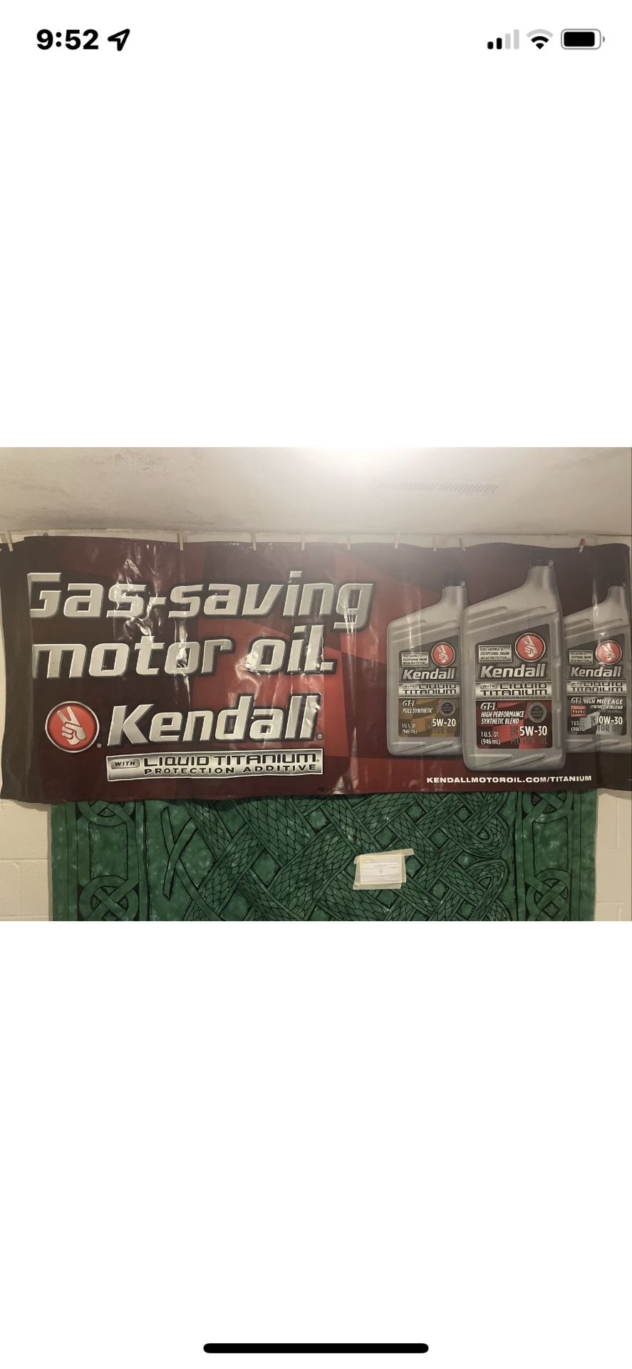 Kendall Motor Oil Sign