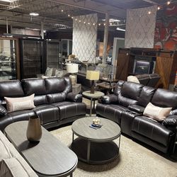 RECLINING SOFA AND LOVESEAT *SUPER COMFORTABLE* HIGH POINT DISCOUNT FURNITURE  Thumbnail