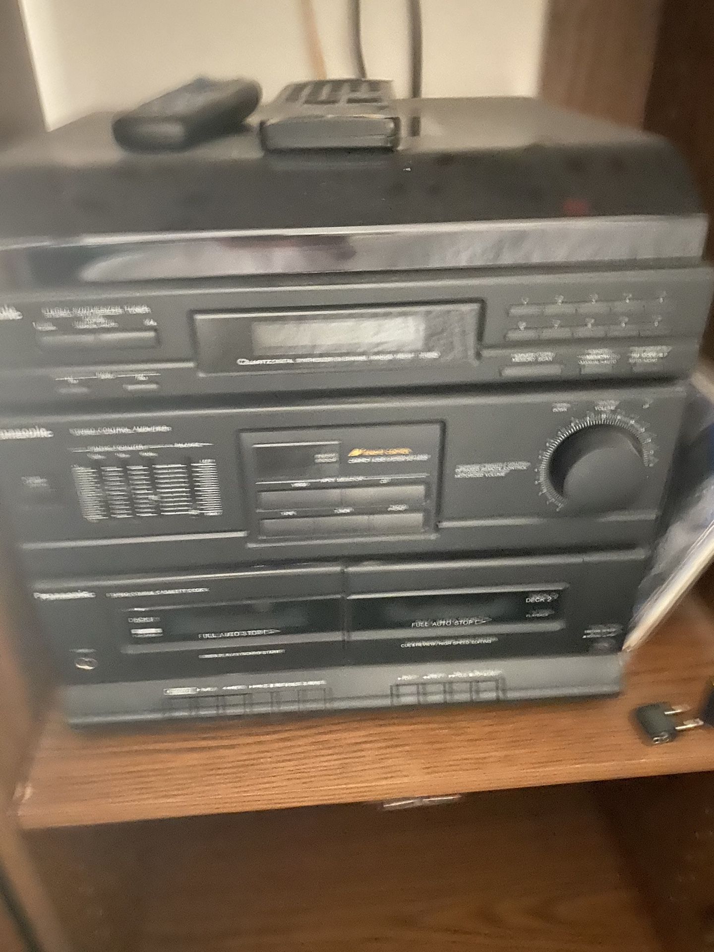 Panasonic Stereo With Cabinet