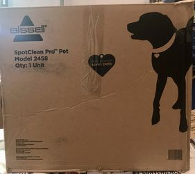 NEW! BISSELL SpotClean Pet Pro Portable Carpet Cleaner, 2458 Thumbnail