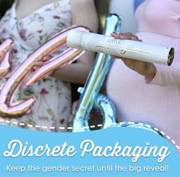 Premium Gender Reveal Confetti Cannon - Set of 4