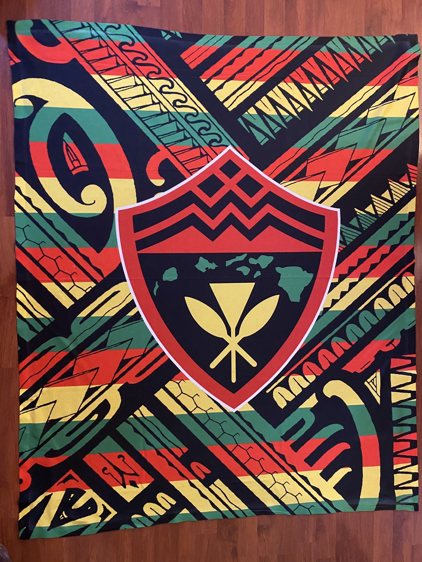 Hawaii Rasta Tribal Sherpa Blanket