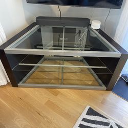 Corner TV Stand With Shelf Thumbnail