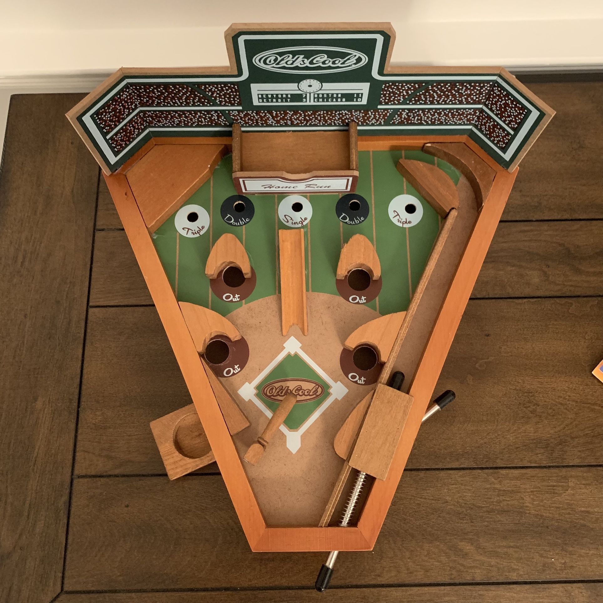 Old School MLB Baseball Pinball Machine Toy Game
