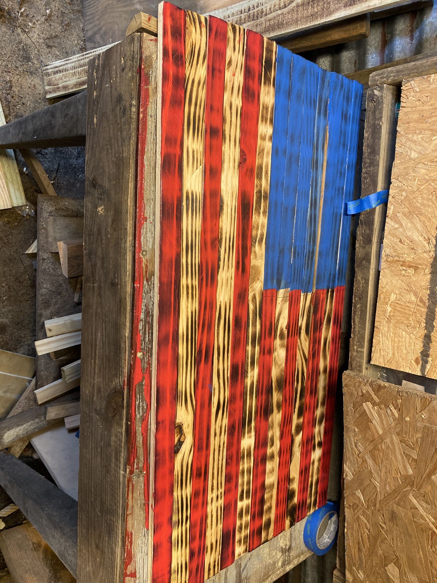 Homemade flags here some I did so far if u would like to have one hit me up and we can talk about how much and am how big you went it thx