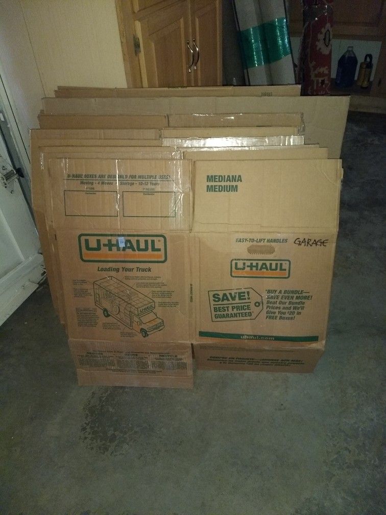 Moving Boxes And Wrapping Paper
