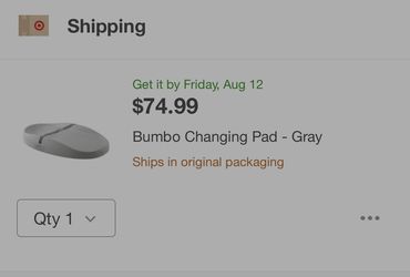 Bumbo Changing Pad - Gray Thumbnail