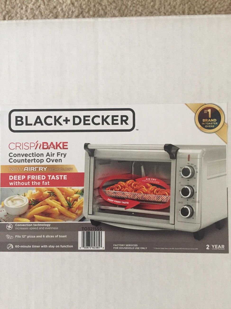 Black & Decker Crisp N' Bake Convection Air Fry Countertop Oven For ...