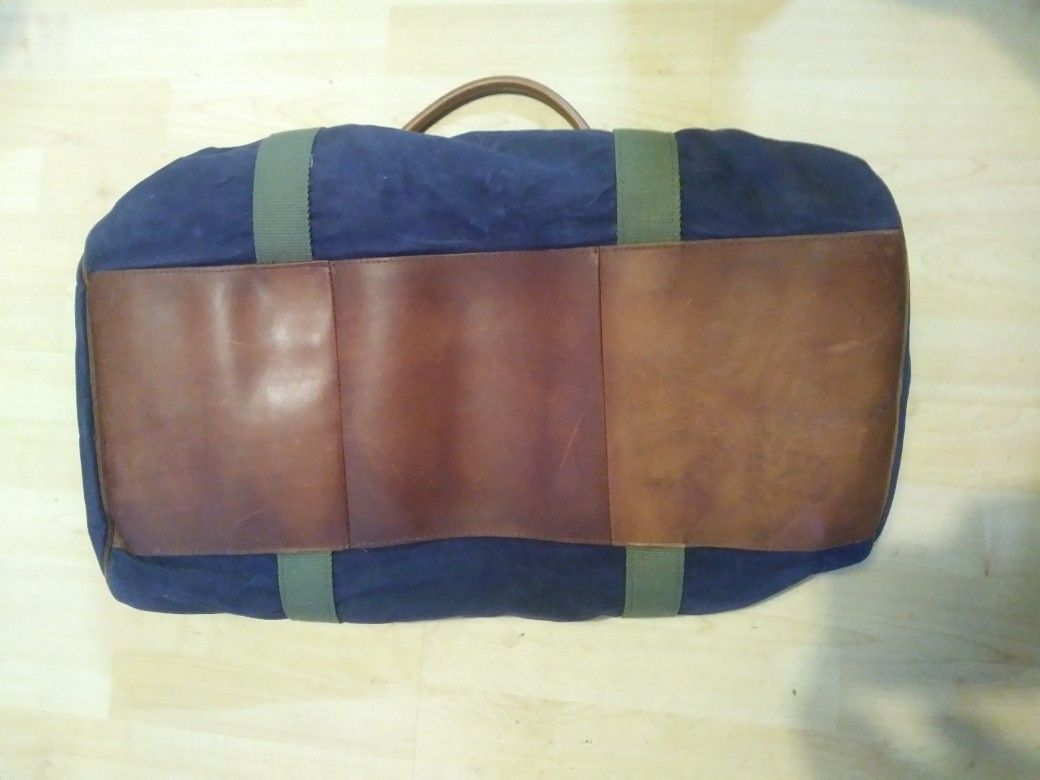 LL Bean Waxed Canvas Duffle bag weekender