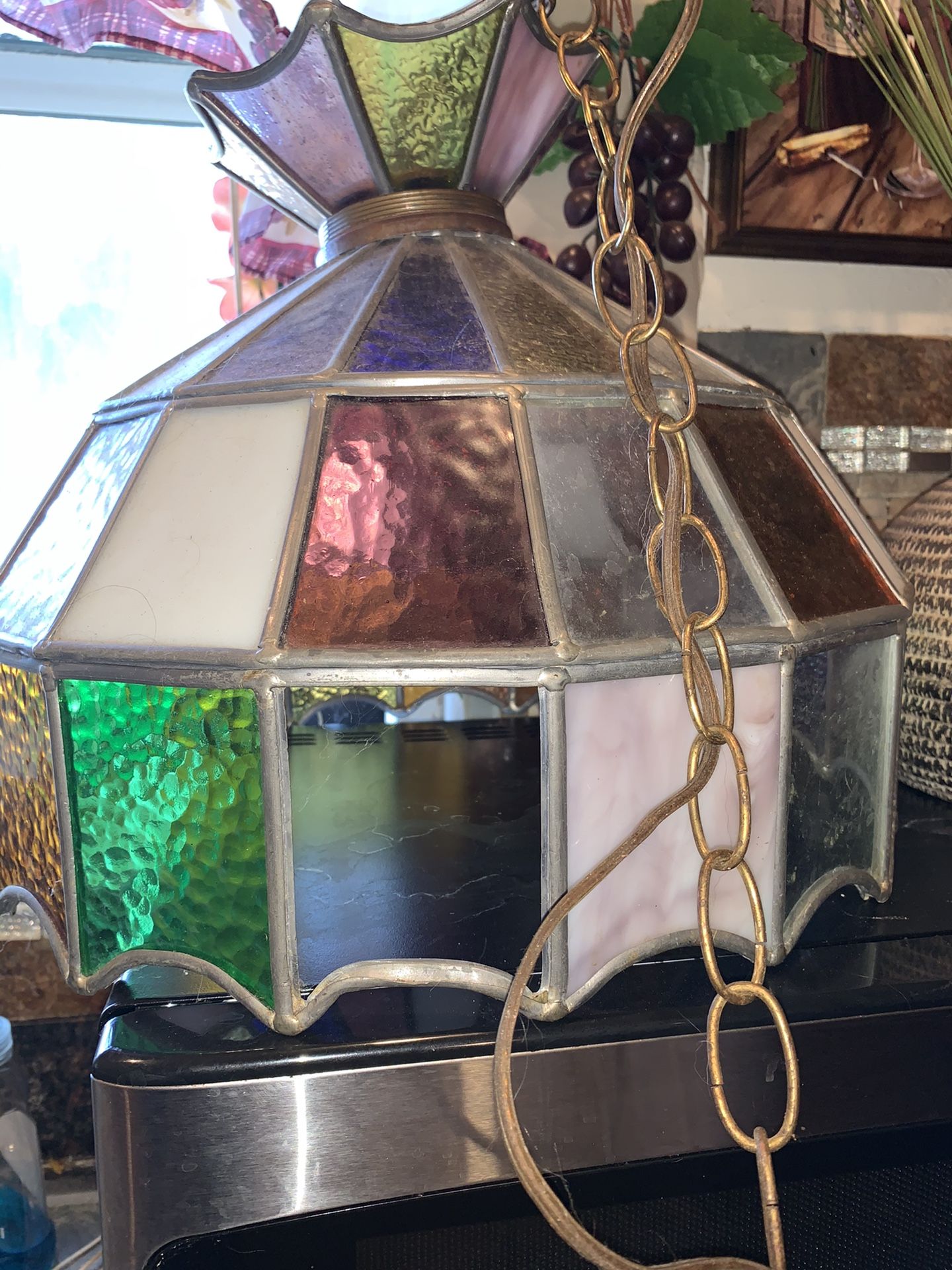 Hanging Tiffany lamp