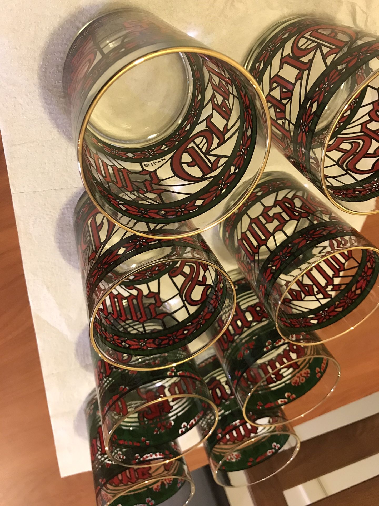 Holiday Glasses - Vintage