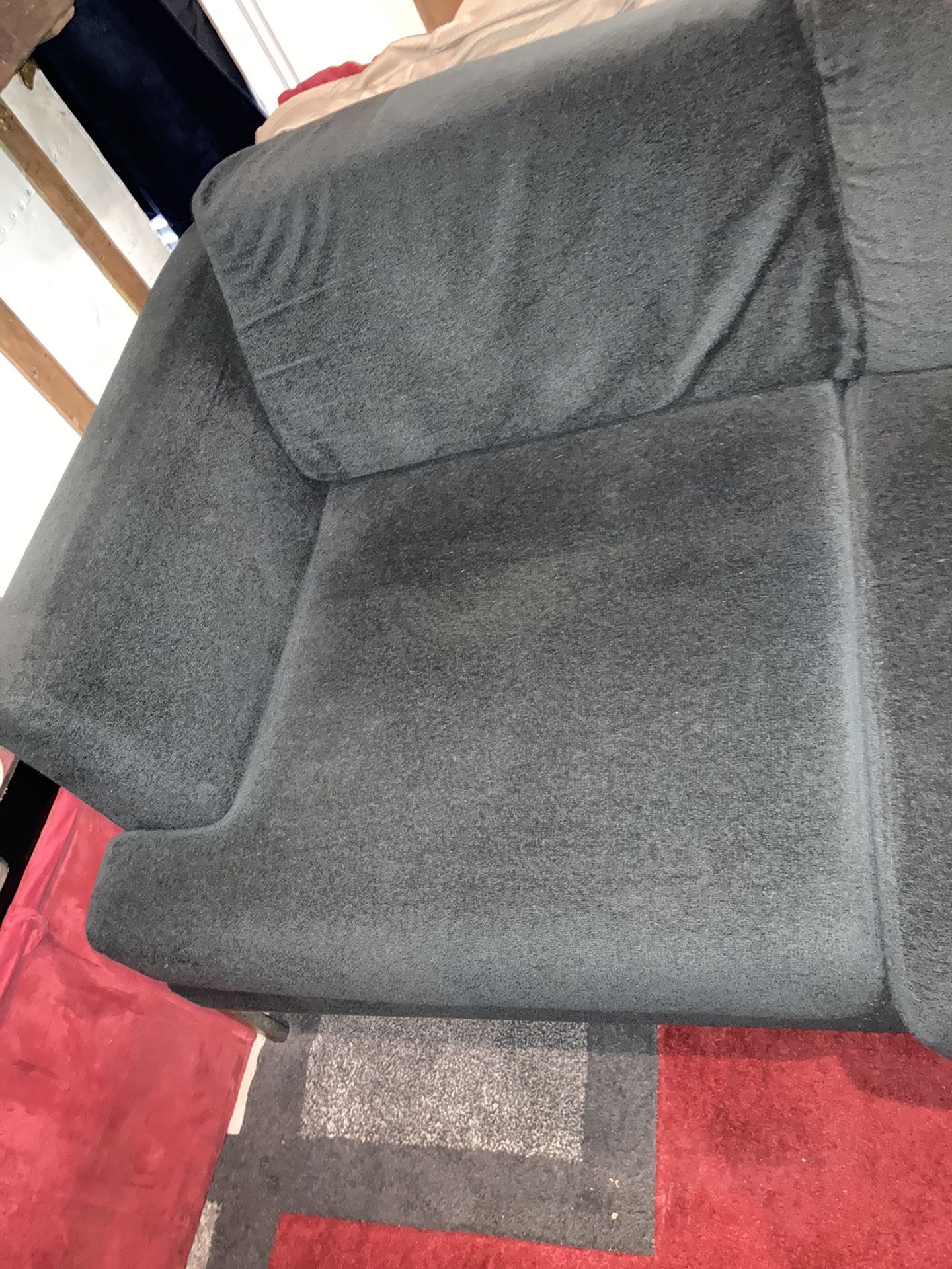 Navy Blue Microfiber Couch