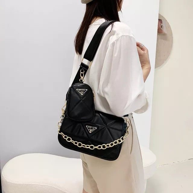 Quilted Black Purse