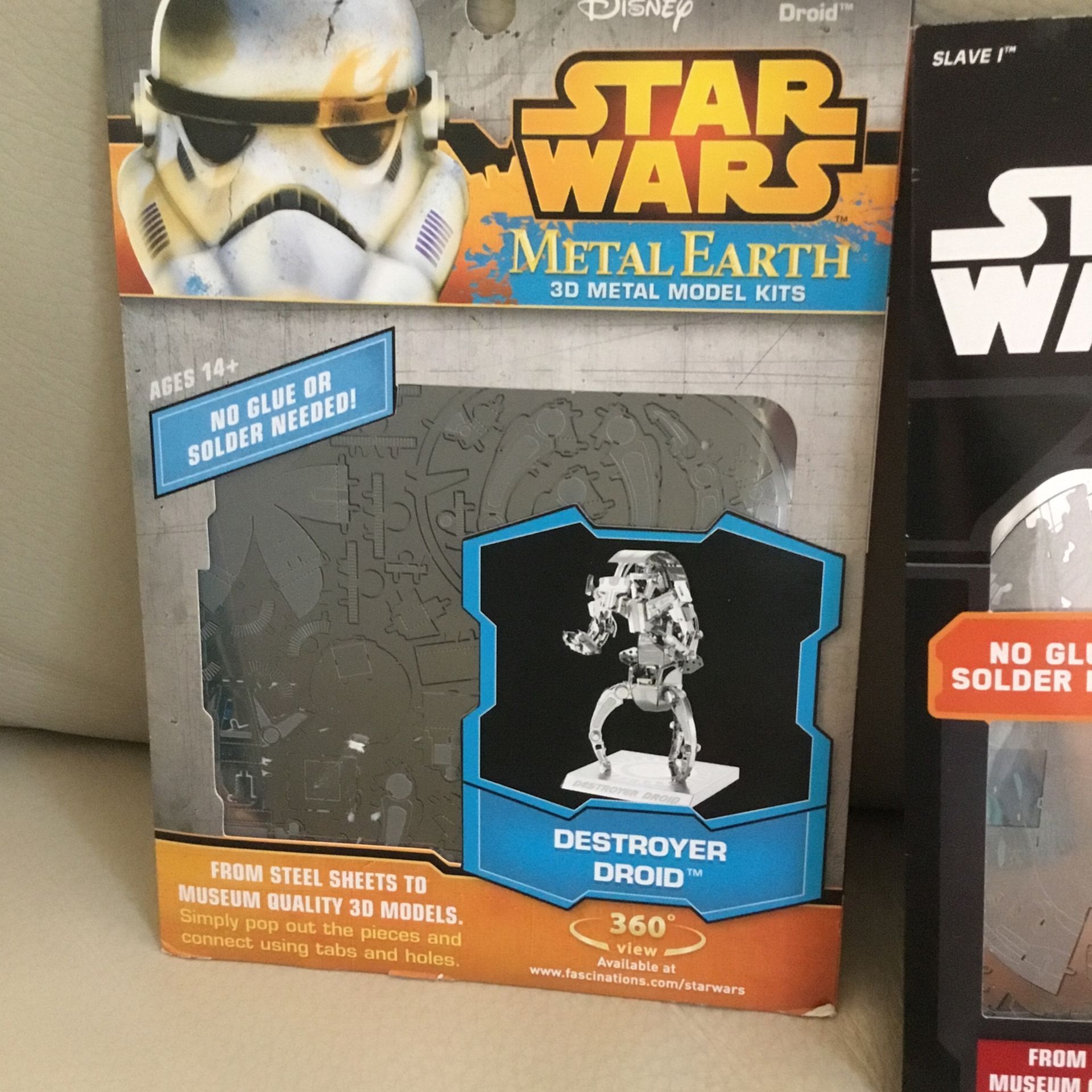 3 StarWars, Disneyland Parks, 3D Metal Earth Model Kits. Never Opened , Metal Sculptures Kit.