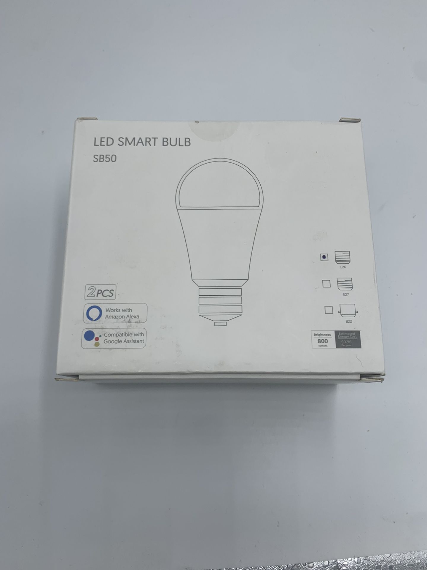 TECKIN 2 Pcs RGB Smart Wifi LED Light Bulb Wireless Control For Alexa Google E26