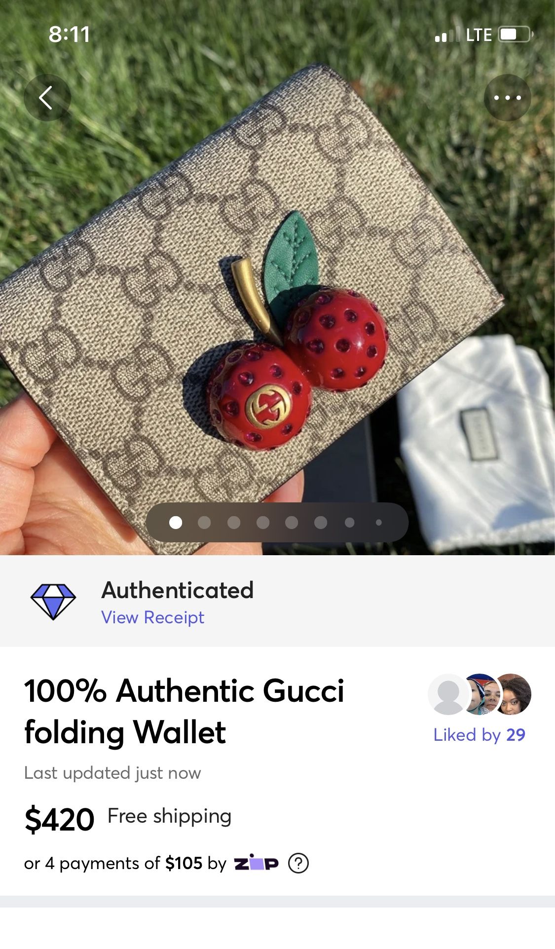 100% Authentic Gucci Wallet