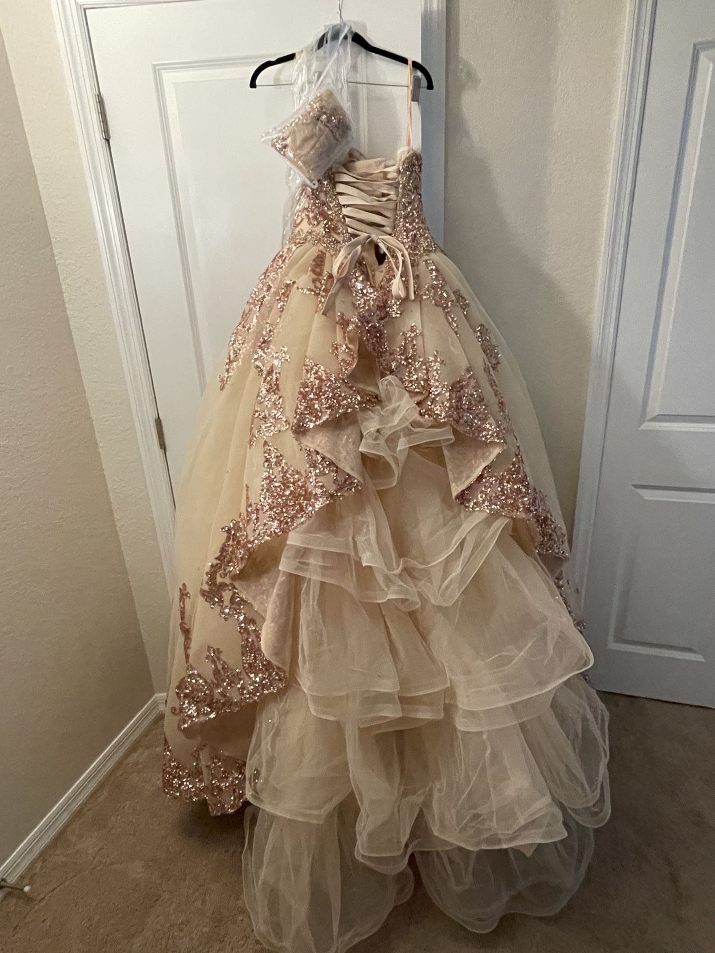 Champagne 15/Quince Dress