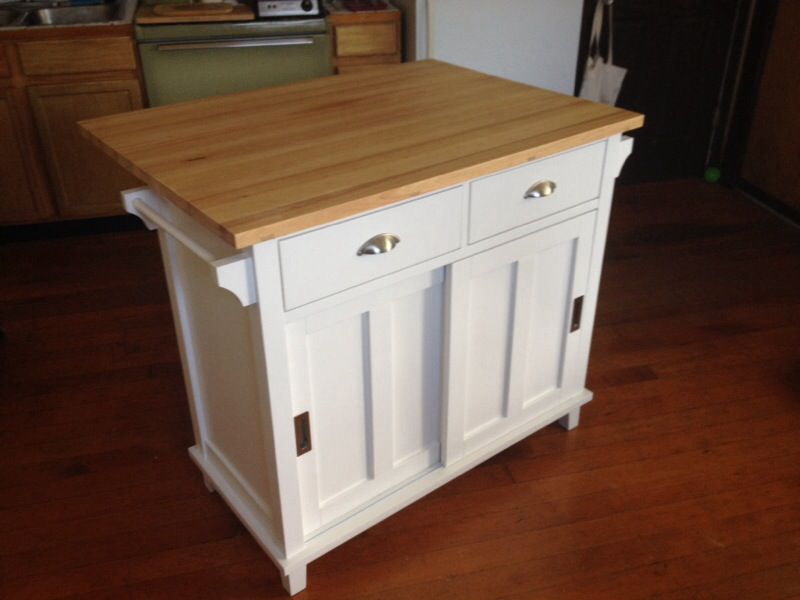 Crate And Barrel Solid Wood Drop Leaf, Belmont Kitchen Island White