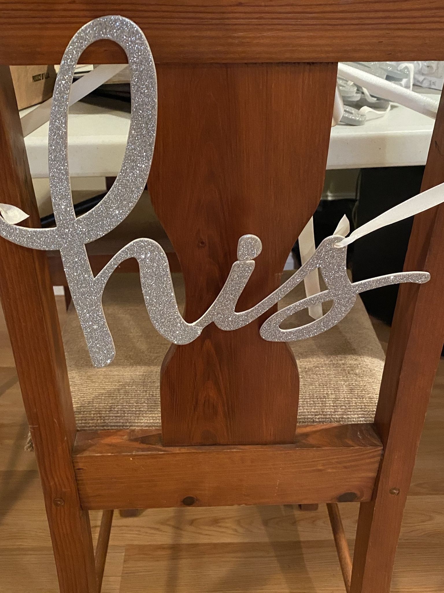 His/Hers Chair Signs