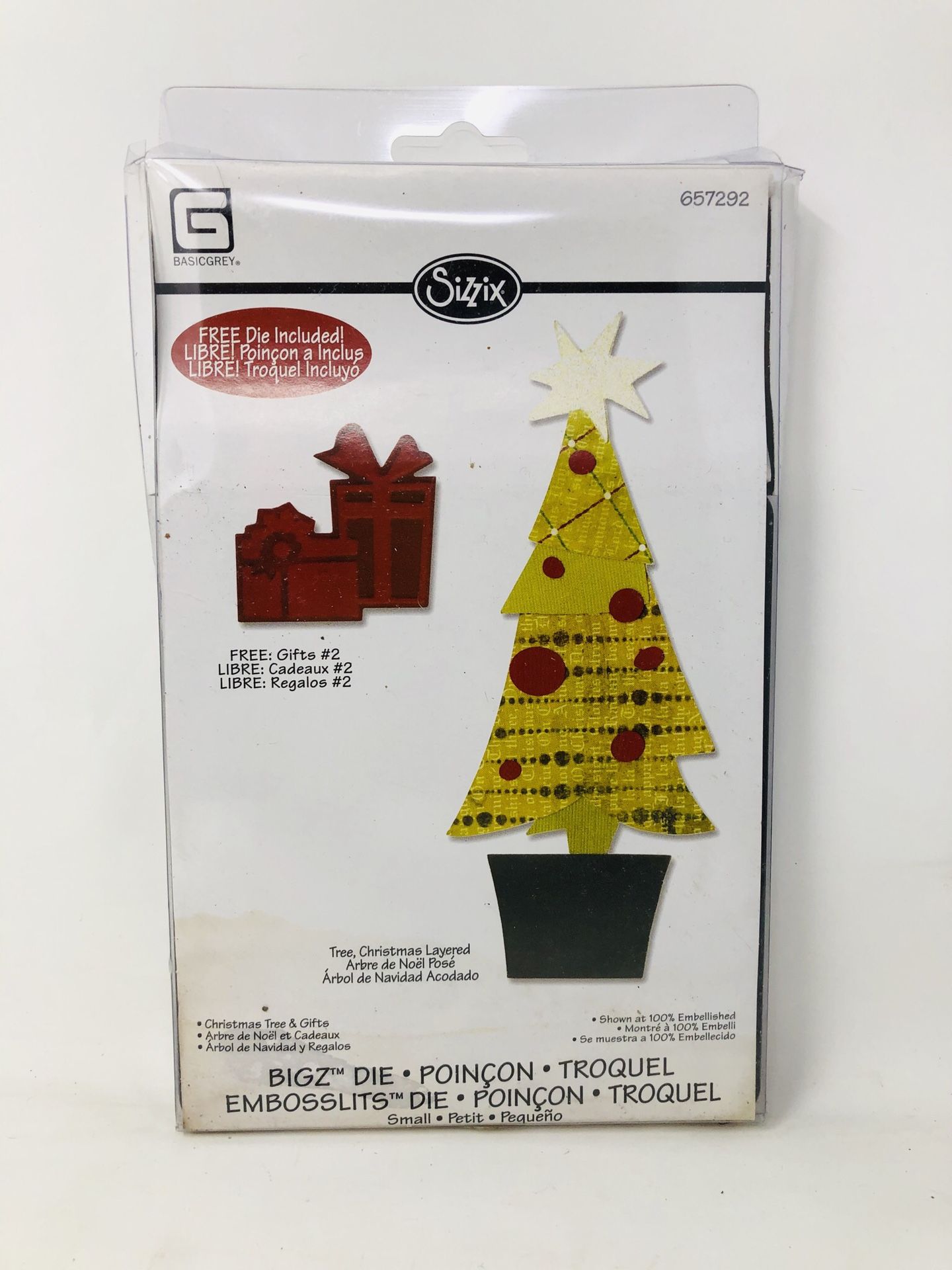 Sizzix tree Christmas layered