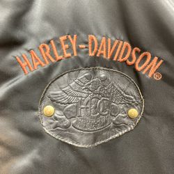 Vintage Harley Davidson Owners Group Bomber Jacket  Thumbnail