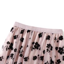 Fairy Mesh Maxi Skirt, Embellished Mesh Aline Maxi Skirt,Midi Skirt Thumbnail