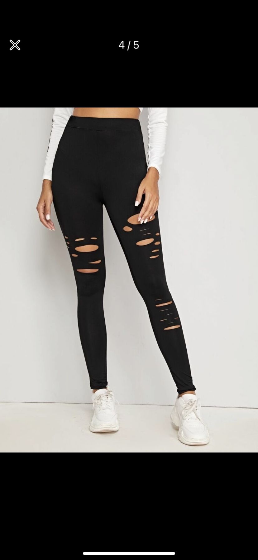Distressed Booty Hugging Leggings