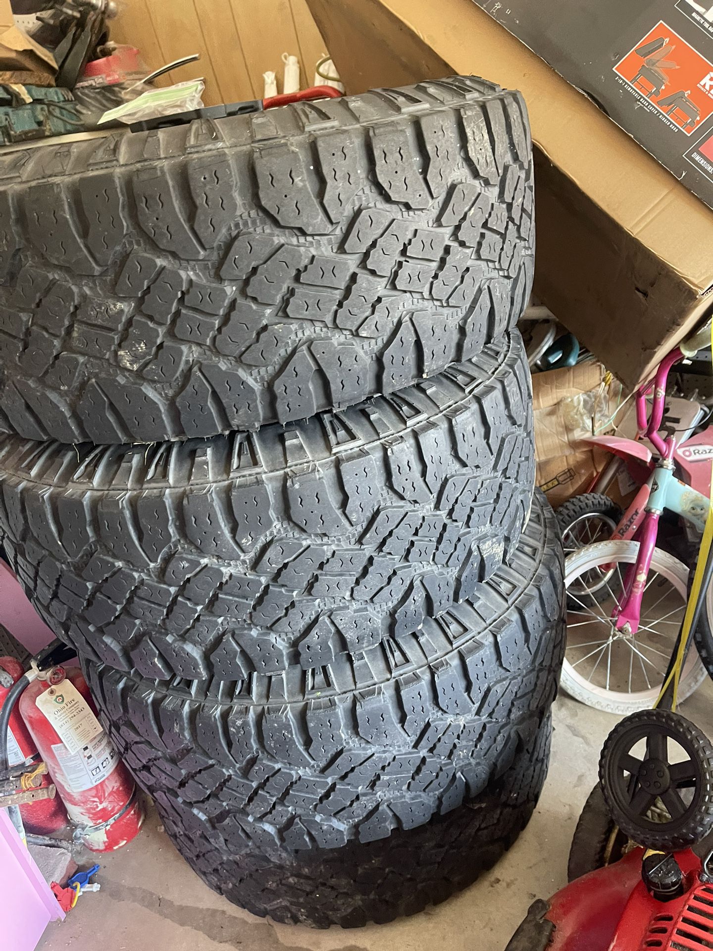 Goodyear All Terrain Tires 317/70  V Tec Off Road Rims 17 Inches 