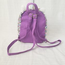 Cat & Jack Purple Sequin Mini Backpack  Thumbnail
